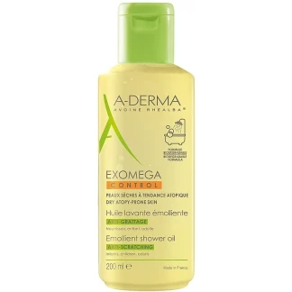 Масло для душа A-Derma (А-Дерма) Exomega Shower Cleansing Oil with Omega 6 для атопической кожи 200 мл-0