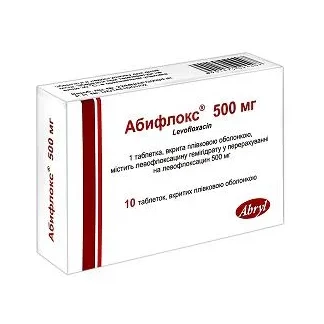 АБИФЛОКС таблетки по 500 мг №10-1