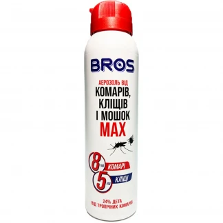 Аерозоль Bros (Брос) Макс репелент від комарів та кліщів 90мл-0