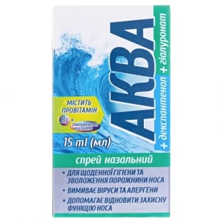 АКВА Плюс Декспантенол/гіалуронат спрей назальний 15мл-0