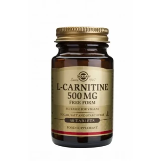 Амінокислота Solgar (Солгар) L-Carnitine для загального відновлення таблетки по 500мг №30-0