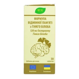 АМС Комплекс формула пам'яті з гінкго білоба таблетки №30-0