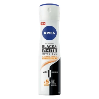 Антиперспірант чоловічий Nivea (Нівея) Ultimate impact Чорне і біле Невидимий 150мл-0