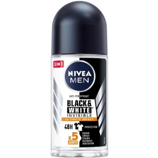 Антиперспирант шариковый Nivea (Нивеа) Men Ultimate Impact Черное и Белое 50мл-0