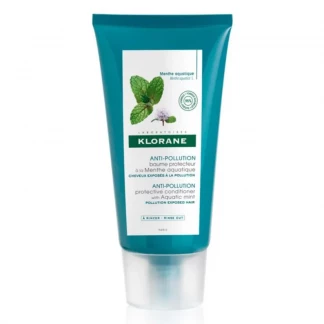Бальзам-ополіскувач Klorane (Клоран) Aquatic Mint Protective Conditioner з м'ятою для легкого розчісування волосся, що піддається шкідливому впливу забрудненого повітря 150 мл-0