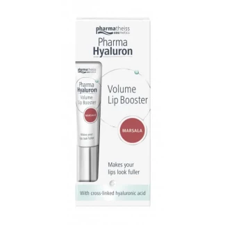 Бальзам Pharma Hyaluron Lip Booster для об'єму губ марсала 7 мл -0
