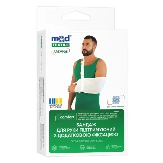 Бандаж для руки поддерживающий с дополнительной фиксацией MedTextile 9905 р.L белый-0