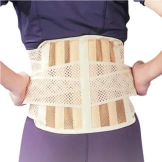 Бандаж для спини середньої фіксації з 6 ребрами жорсткості Ortop EB-510 р.S бежевий-3