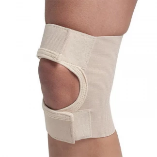 Бандаж на колінний суглоб Алком 3002 з відкритою чашечкою, колір білий, розмір 1-0