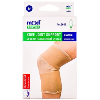 Бандаж на колінний суглоб еластичний MedTextile (МедТекстиль) 6002 р.M-0