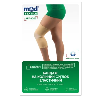 Бандаж на коленный сустав эластичный MedTextile (МедТекстиль) 6002 р.M-0