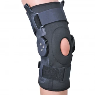 Бандаж на колінний суглоб зі спеціальними шарнірами Ortop ЕS-797 р.L чорний           -0