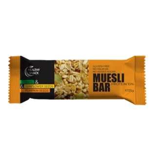 Батончик-мюслі для спортивного харчування Healthy Snack (Хелсі Снек) з горіхами та насінням соняшника та гарбуза 25г-0