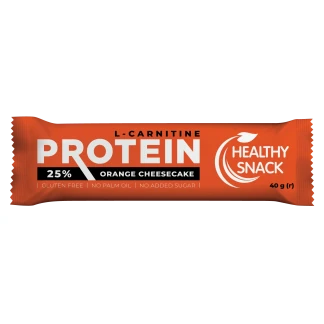 Батончик протеїновий для спортивного харчування Healthy Snack (Хелсі Снек) Апельсиновий чізкейк 40г-0