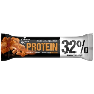 Батончик протеїновий для спортивного харчування Healthy Snack (Хелсі Снек) Карамель-мигдаль 40г-0