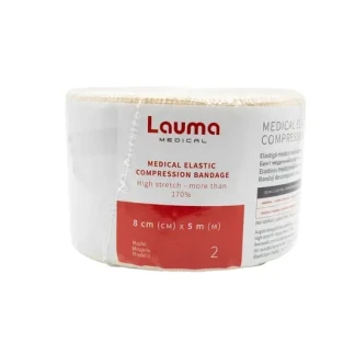 Бинт еластичний Lauma (Лаума) 8см*5,0м-0