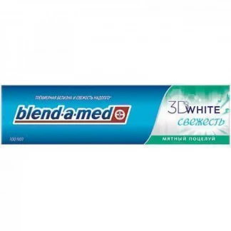 Зубна паста Blend-A-Med (Блендамед) 3D вайт м'ятний поцілунок 100мл-0