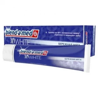 Зубна паста Blend-A-Med (Блендамед) Тримірне відбілювання бережна м'ята 100мл-0