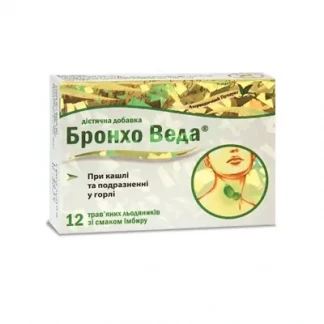 Бронхо Веда Леденцы со вкусом имбиря №12 (6х2)-0