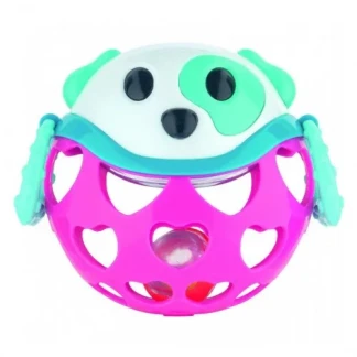 Погремушка-игрушка Canpol (Кенпол) Розовая собачка-0
