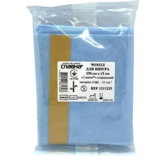 Чохол для шнура Славна стерильний 250см*15см п/е-0