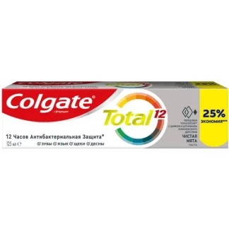 Зубна паста Colgate (Колгейт) Total 12 м'ята 125мл-0