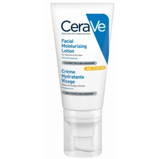 Дневной крем CeraVe (Сераве) с UV-защитой, увлажняющий для нормальной и сухой кожи лица с SPF25 52мл-1