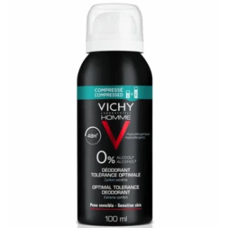 Дезодорант для чоловіків Vichy (Віши) Оптимальний комфорт чутливої шкіри 48 годин захисту 100 мл-0