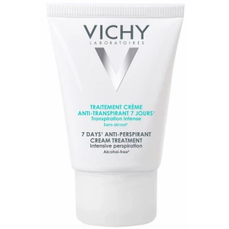 Дезодорант-крем 7 днів Vichy 7 Days Anti-Perspirant Cream Treatment регулюючий надмірне потовіділення 30 мл Дезодорант-крем 7 днів Vichy 7 Days Anti-Perspirant Cream Treatment регулюючий надмірне потовіділення 30 мл-1