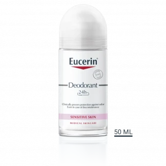 Дезодорант роликовый Eucerin (Эуцерин) Deodorant 24 часа защиты для гиперчувствительной и склонной к аллергическим реакциям кожи 50 мл (63164)-0