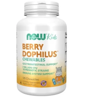 Диетическая добавка NOW (НАУ) Berry Dophilus Пробиотики для детей таблетки жевательные №120-0