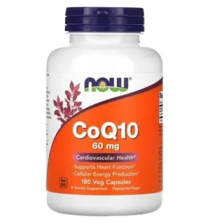 Диетическая добавка NOW (НАУ) Коэнзим Q10 капсулы по 60мг №180-0