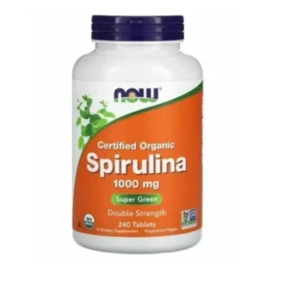 Дієтична добавка NOW (НАУ) Спіруліна капсули по 1000мг №240-0