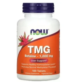 Дієтична добавка NOW (НАУ) TMG (Триметилгліцин) таблетки по 1000мг №100-0