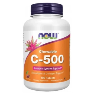 Диетическая добавка NOW (НАУ) Витамин C-500 таблетки жевательные со вкусом вишни №100-0