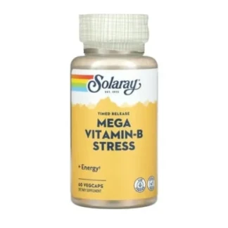 Дієтична добавка Solaray (Соларей) Мега Стрес Вітаміни групи Б капсули №60-0