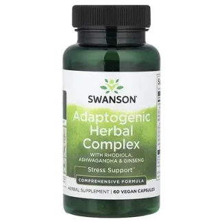 Диетическая добавка Swanson (Свансон) Адаптогенный растительный комплекс капсулы №60-0