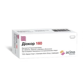 ДИОКОР таблетки по 160мг №30+№10 ДИОКОР таблетки по 160мг №30+№10-0