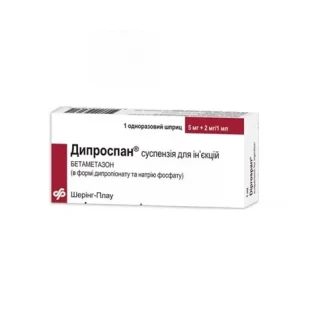 ДИПРОСПАН суспензия для инъекций по 1мл №1 в предварительно заполненном шприце-0