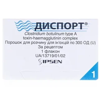 ДИСПОРТ порошок для розчину для ін'єкцій по 300ОД №1-0