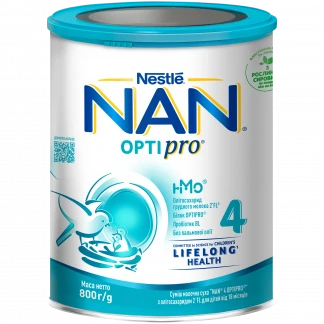 Детская смесь Нан Нестле (NAN Nestle) Optipro 4 из 18 месяцев 800г-0