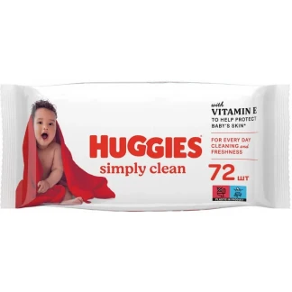 Детские влажные салфетки Huggies (Хагис) Симпл Клин №72-1