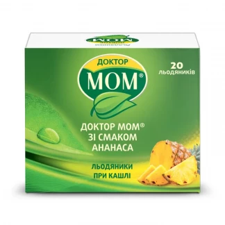 ДОКТОР МОМ леденцы со вкусом ананаса №20-0