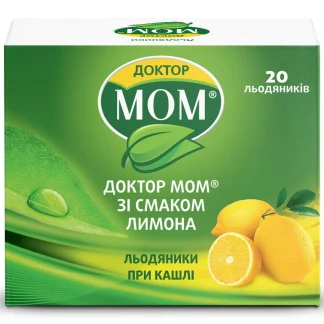 ДОКТОР МОМ льодяники зі смаком лимону №20-0