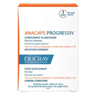 Диетическая добавка Ducray (Дюкрей) Анакапс Прогрессив капсулы №30 Диетическая добавка Ducray (Дюкрей) Анакапс Прогрессив капсулы №30-0