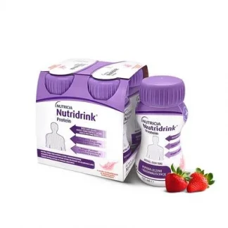 Энтеральное питание Nutridrink (Нутридринк) Протеин со вкусом клубники 4х125мл-0