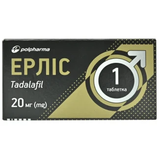 ЕРЛИС таблетки покрыты оболочкой по 20 мг №1-0