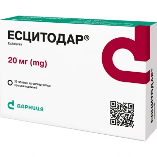 ЕСЦИТОДАР таблетки дисперговані по 20мг №30-0