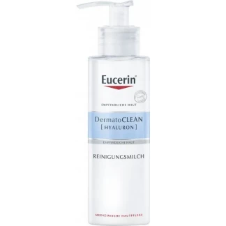 Молочко Eucerin (Юцерин) DermatoClean Hyaluron очищающее для чувствительной кожи 200мл (63991)-0