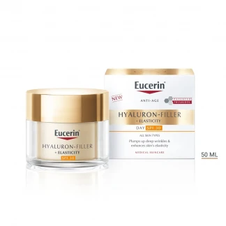Крем денний Eucerin (Еуцерин) Hyaluron-Filler+Elasticity для біоревіталізації і підвищення пружності шкіри SPF30 50мл (83568)-1